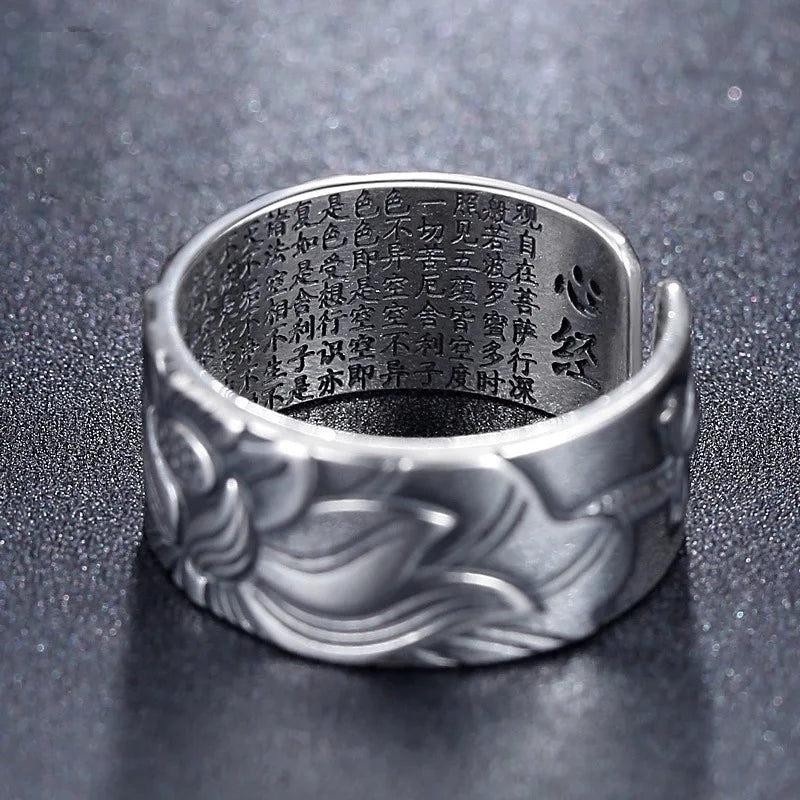 Unisex Lotus Sutra Ring