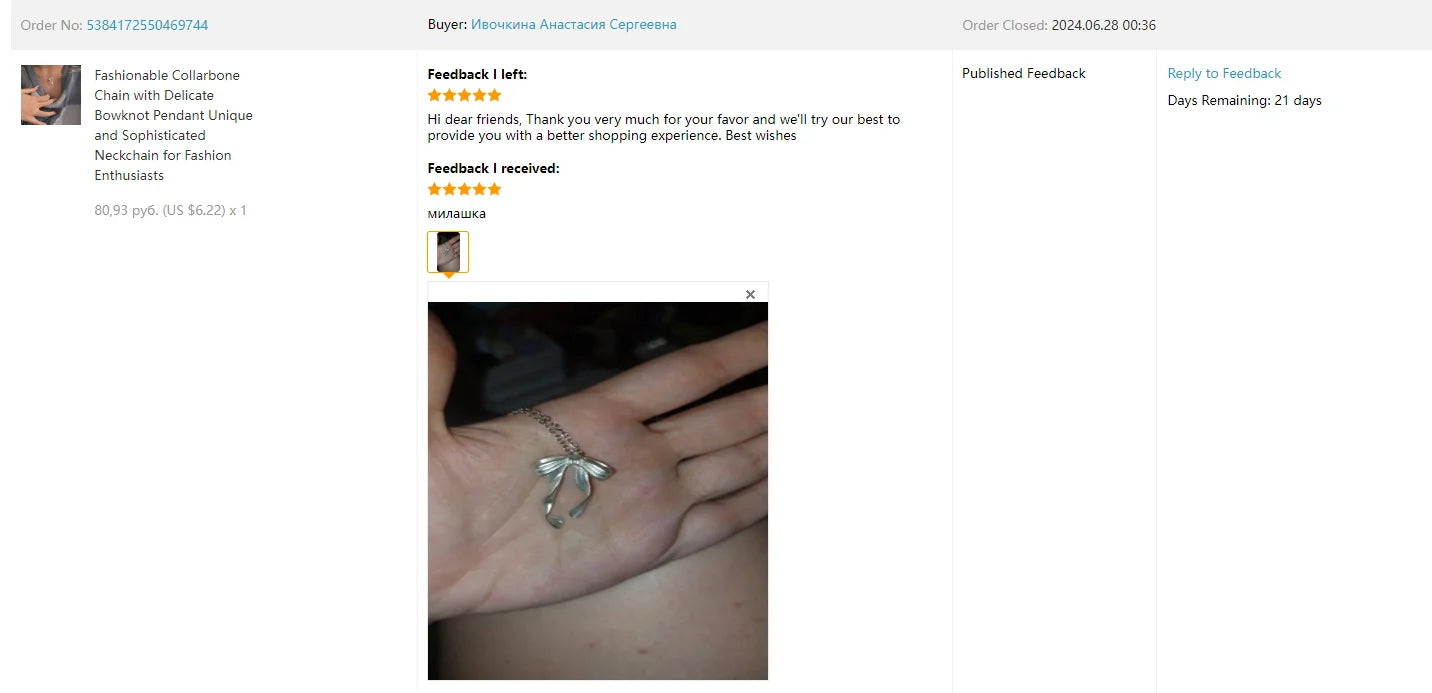 Women’s Bowknot Necklace