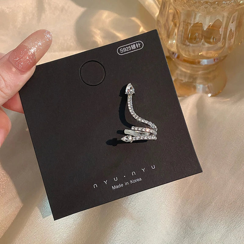 Zircon Snake Earrings