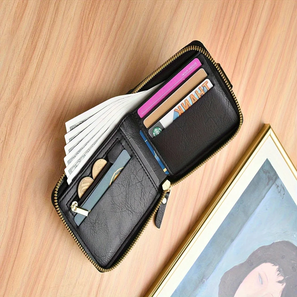 Custom Name Men’s PU Leather Wallet