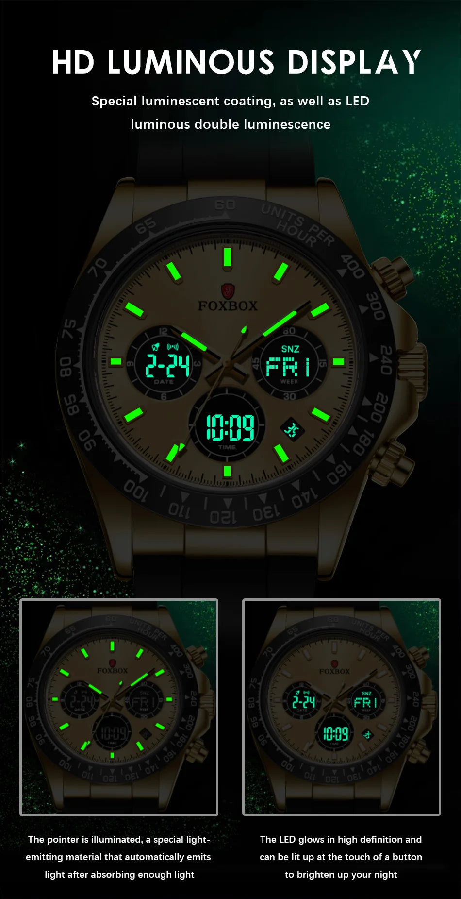 LIGE Men’s Military Sport Watch