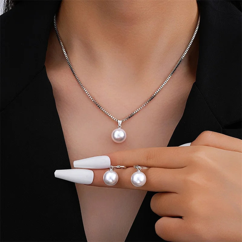 3-Piece Pearl Jewelry Set