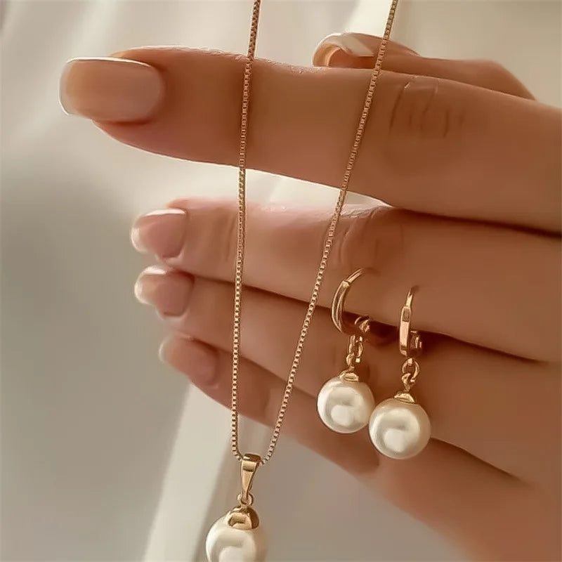 3-Piece Pearl Jewelry Set