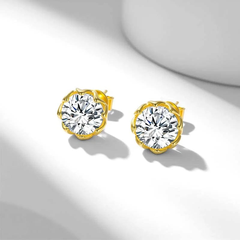925 Silver Moissanite Earrings
