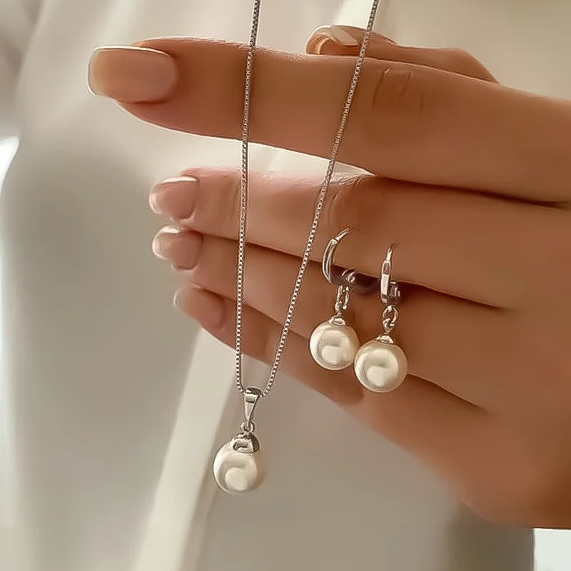 3-Piece Pearl Jewelry Set