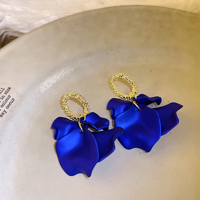 Colorful Petal Dangle Earrings