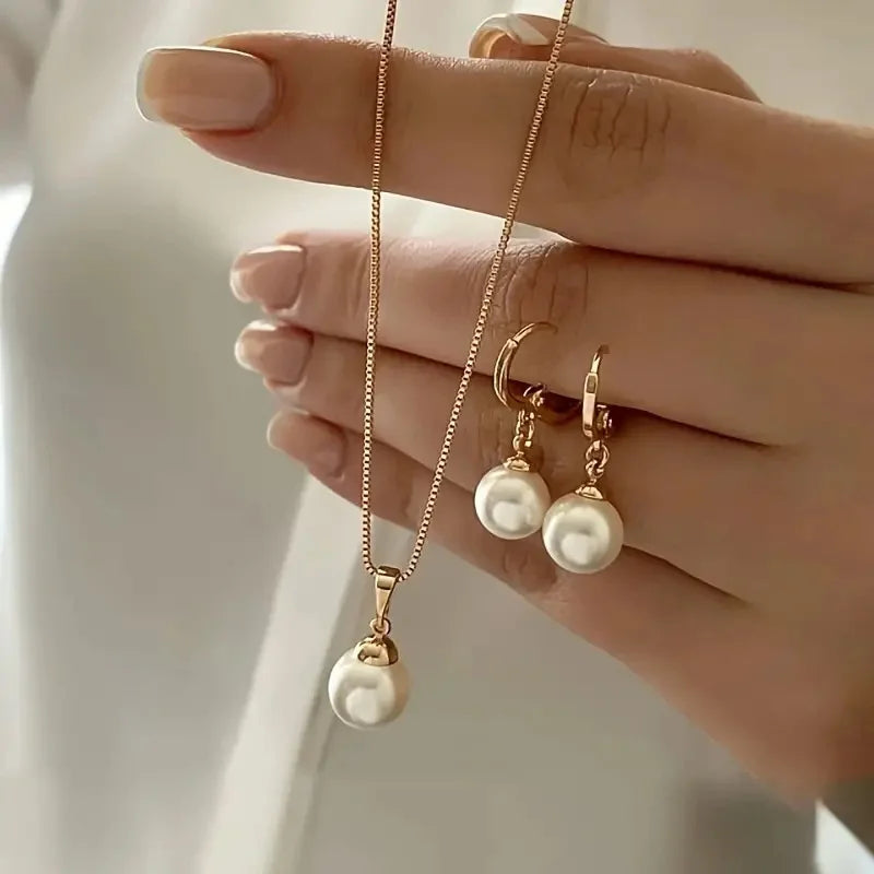 3-Piece Pearl Jewelry Set