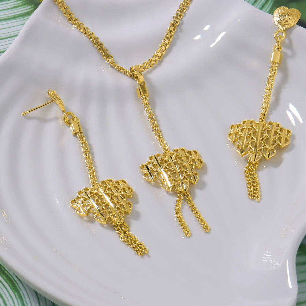Gold-Plated Jewelry Set