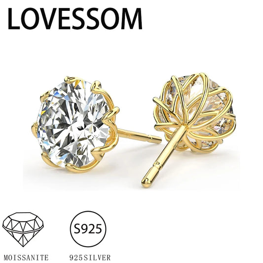 925 Silver Moissanite Earrings