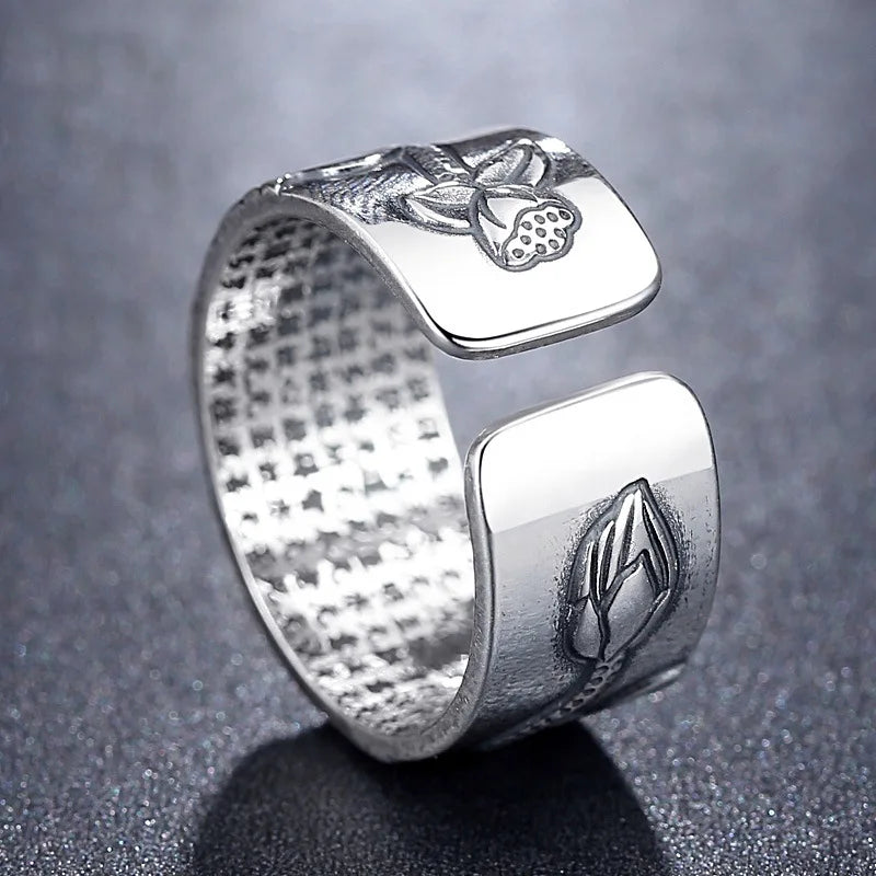 Unisex Lotus Sutra Ring