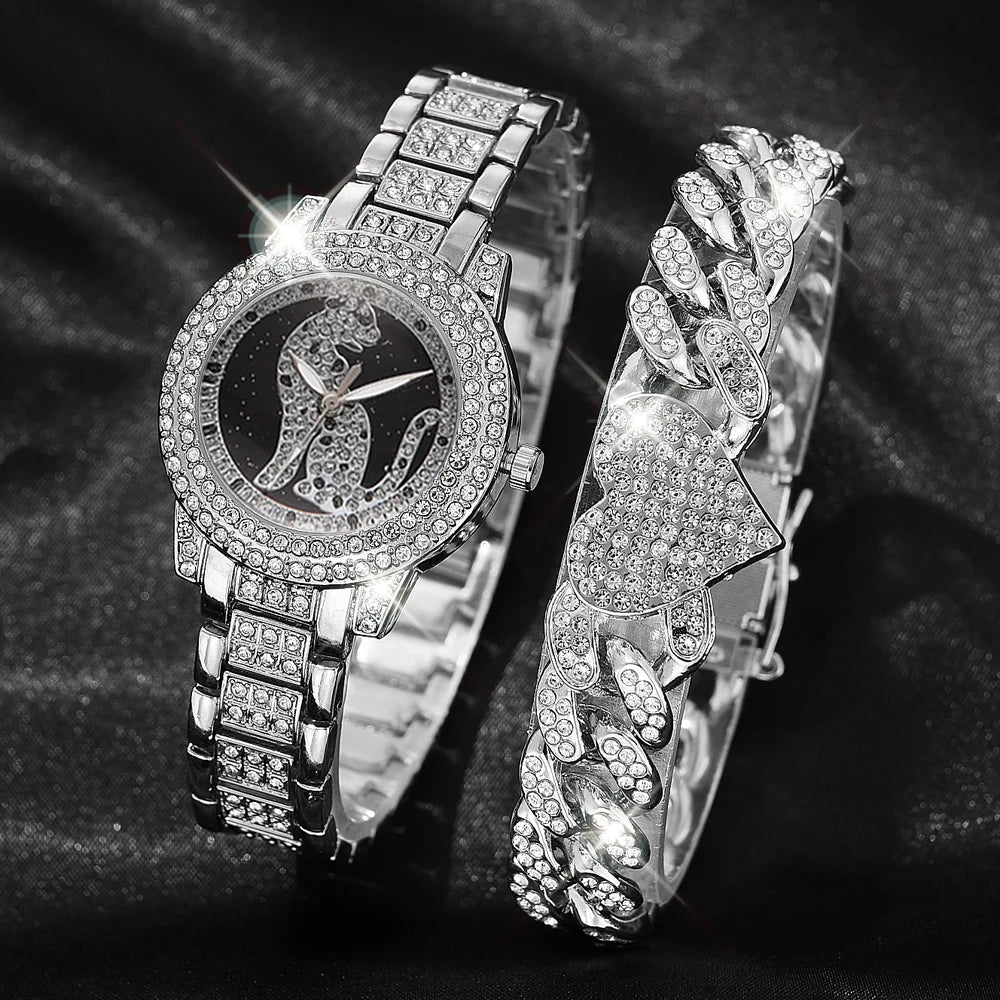 Rhinestone Women’s Watch Set