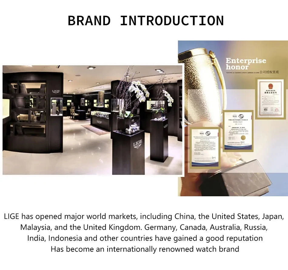 LIGE Men’s Military Sport Watch