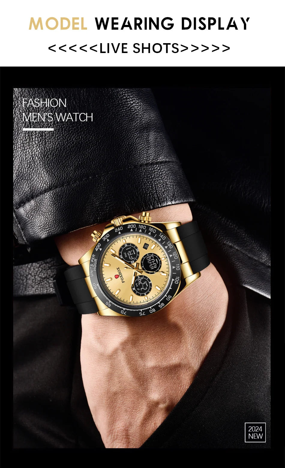 LIGE Men’s Military Sport Watch