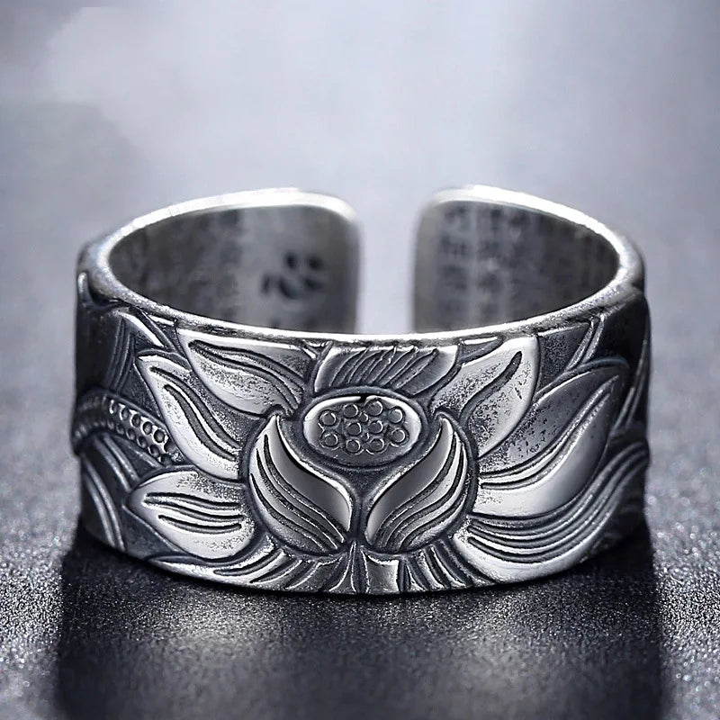 Unisex Lotus Sutra Ring