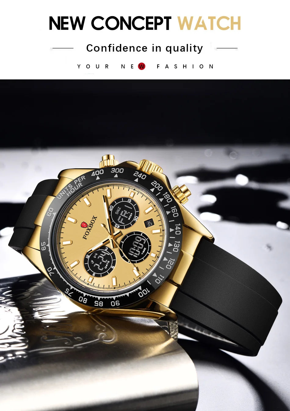 LIGE Men’s Military Sport Watch