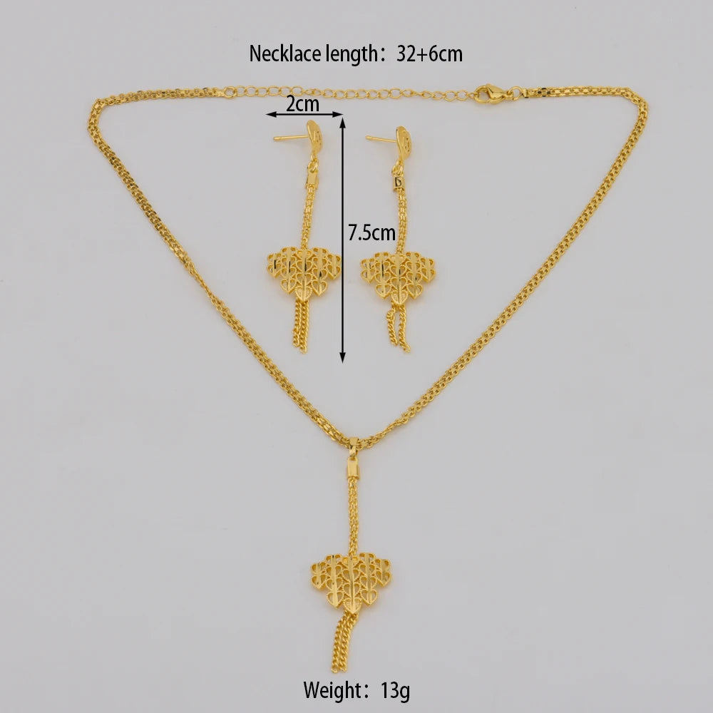 Gold-Plated Jewelry Set