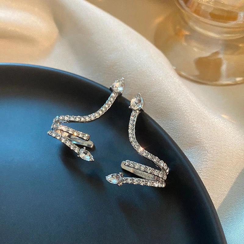 Zircon Snake Earrings
