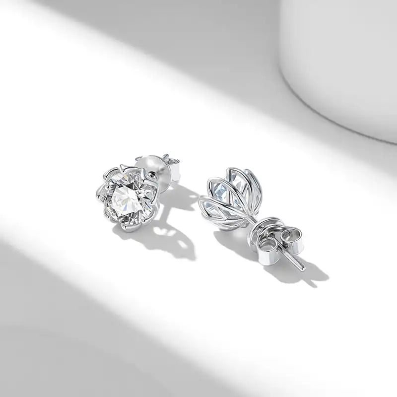 925 Silver Moissanite Earrings