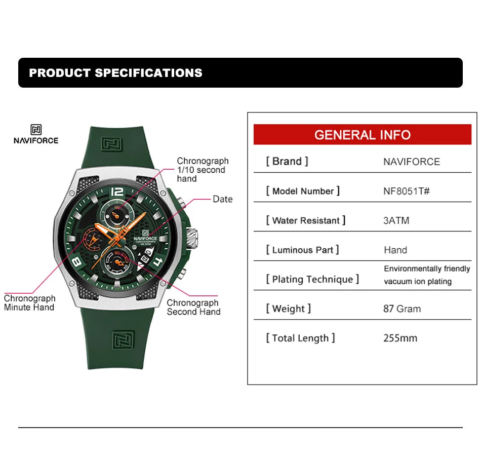 NAVIFORCE Men’s Sport Watch
