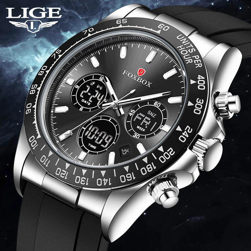 LIGE Men’s Military Sport Watch