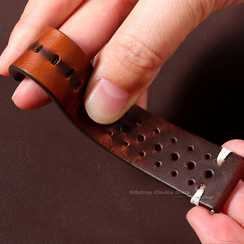 Vintage Genuine Leather Watch Strap