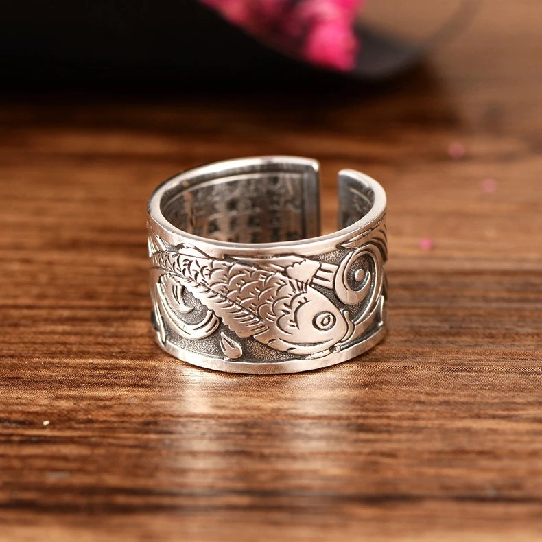 Unisex Lotus Sutra Ring