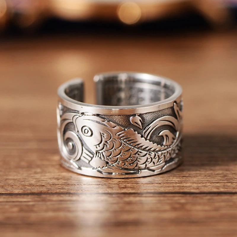 Unisex Lotus Sutra Ring