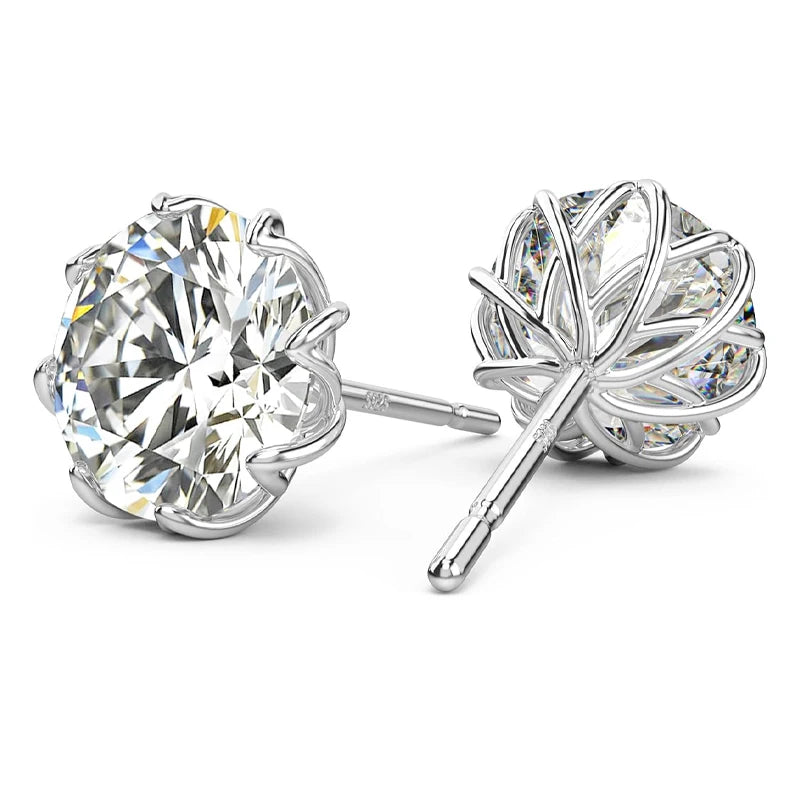 925 Silver Moissanite Earrings