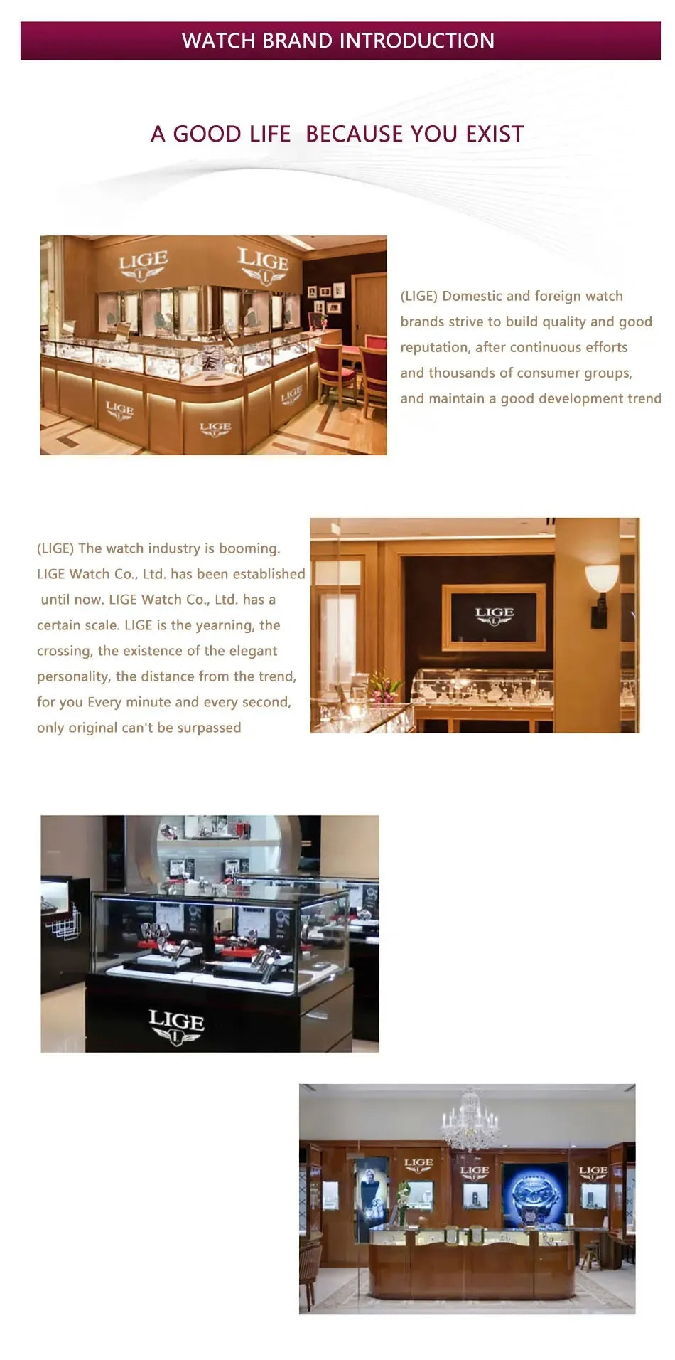 LIGE Men’s Military Sport Watch