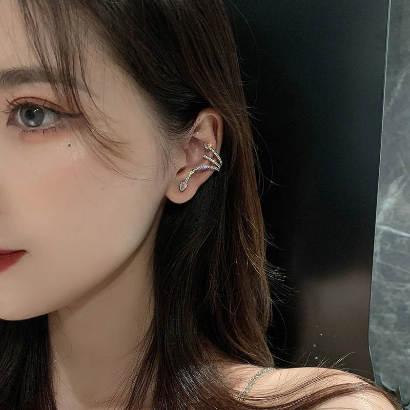 Zircon Snake Earrings
