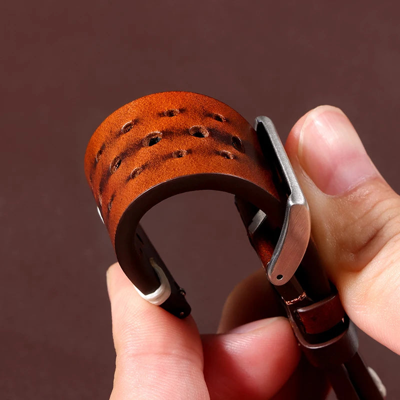 Vintage Genuine Leather Watch Strap