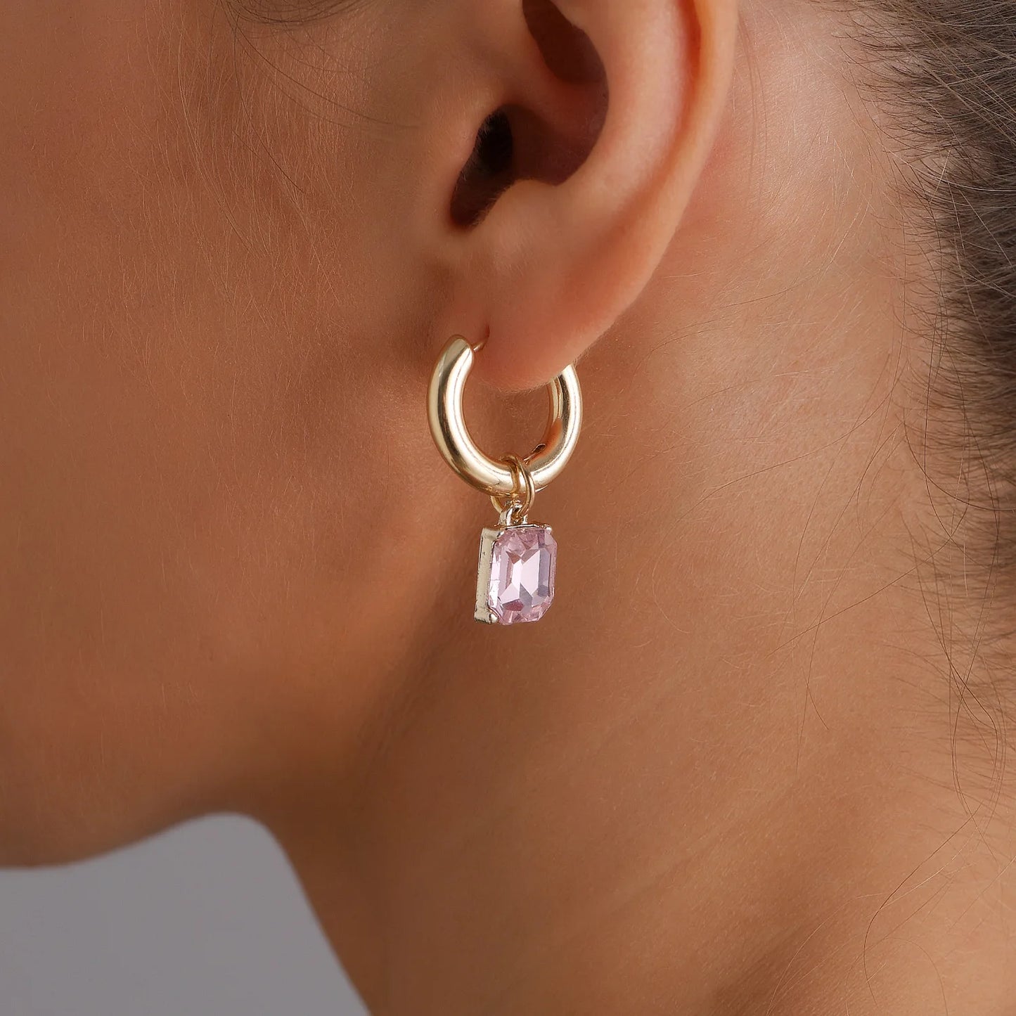 Crystal Bead Tassel Necklace Set